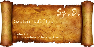 Szalai Dália névjegykártya